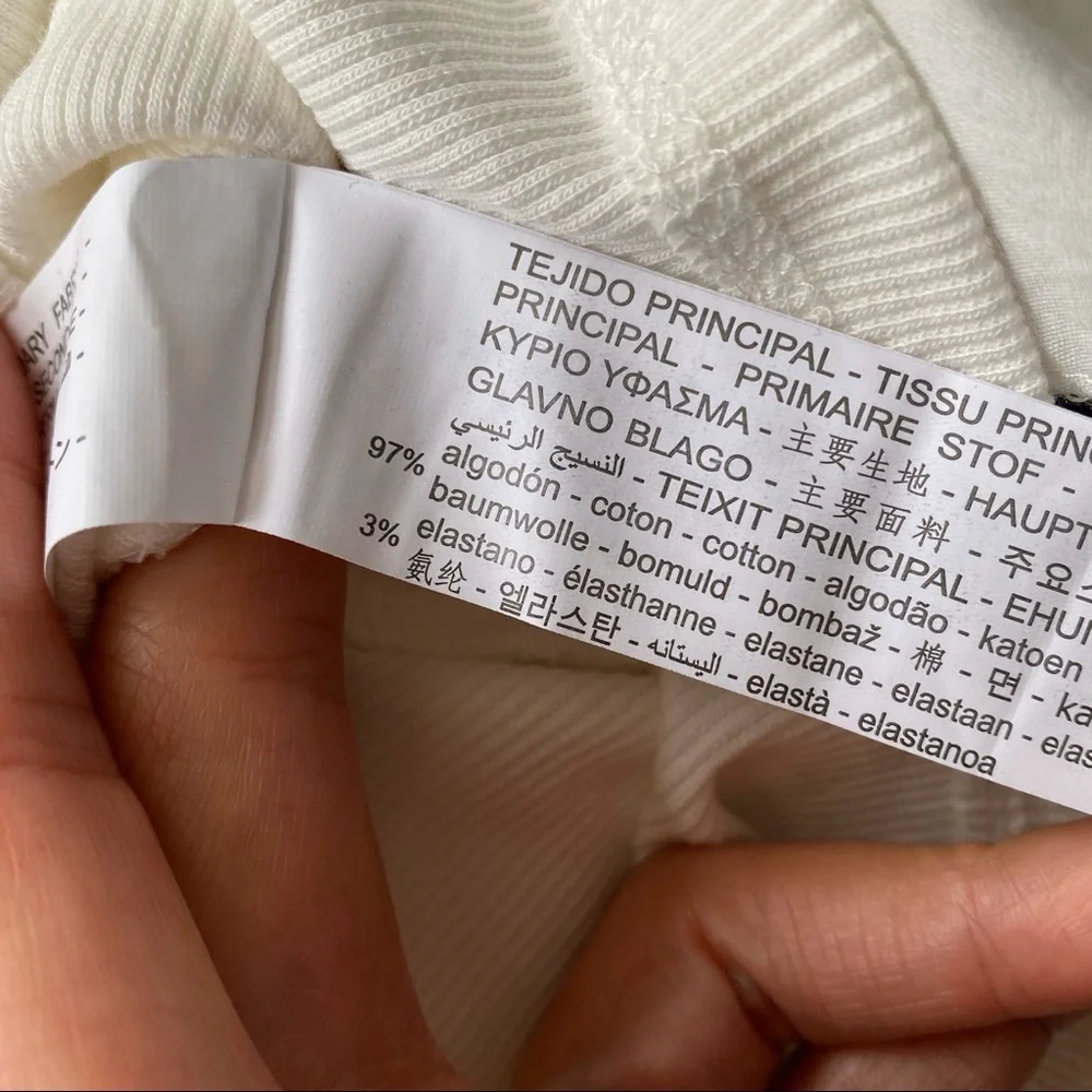 🐚 ZARA BOHO IVORY COTTON RUFFLE CROPPED TOP! - Picture 9 of 9